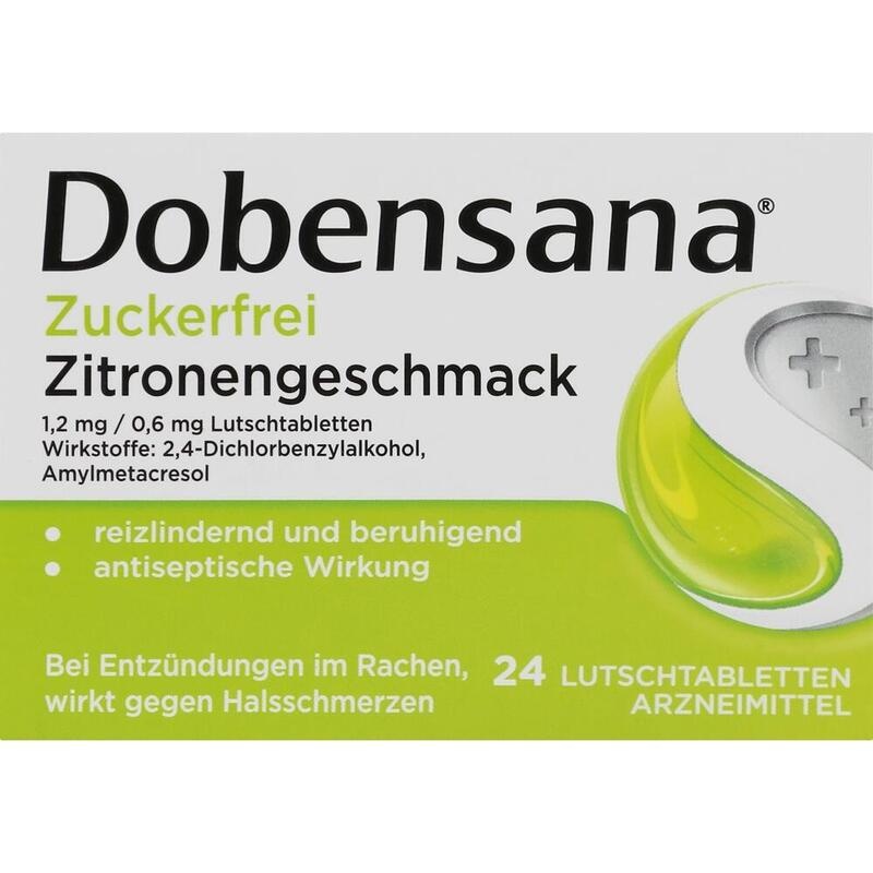 DOBENSANA zuckerfrei Zitronengesc.1,2mg/0,6mg Lut.