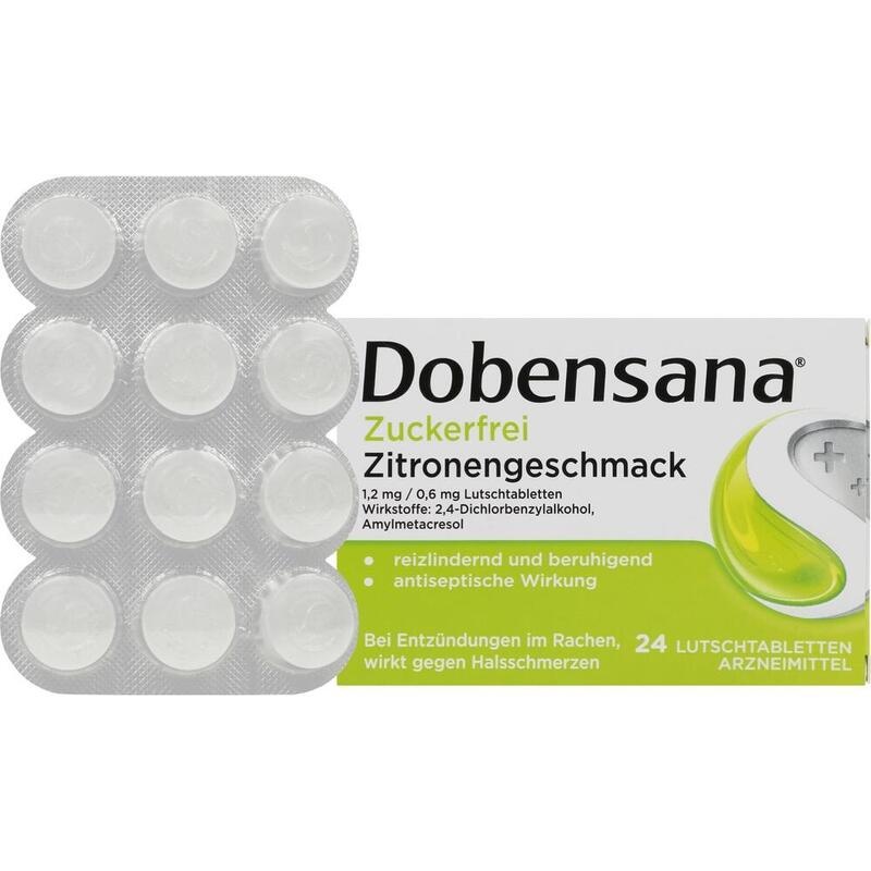 DOBENSANA zuckerfrei Zitronengesc.1,2mg/0,6mg Lut.