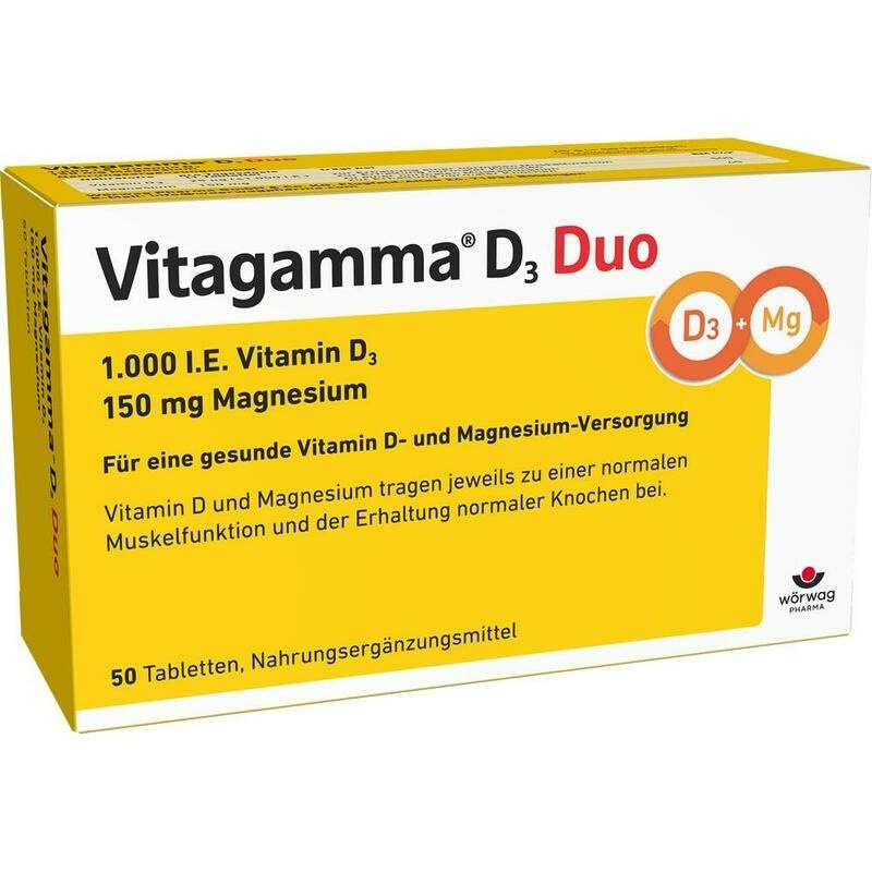 VITAGAMMA D3 Duo 1.000 I.E Vit.D3 150mg Magnes.NEM