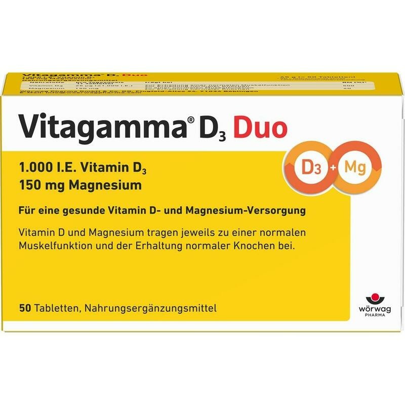 VITAGAMMA D3 Duo 1.000 I.E Vit.D3 150mg Magnes.NEM