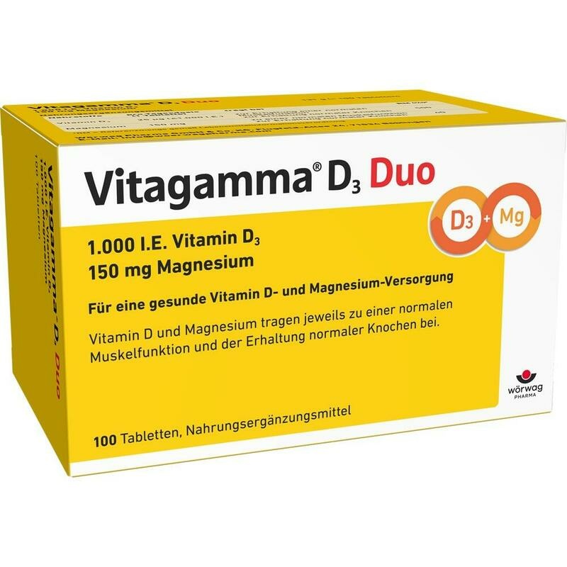 VITAGAMMA D3 Duo 1.000 I.E Vit.D3 150mg Magnes.NEM