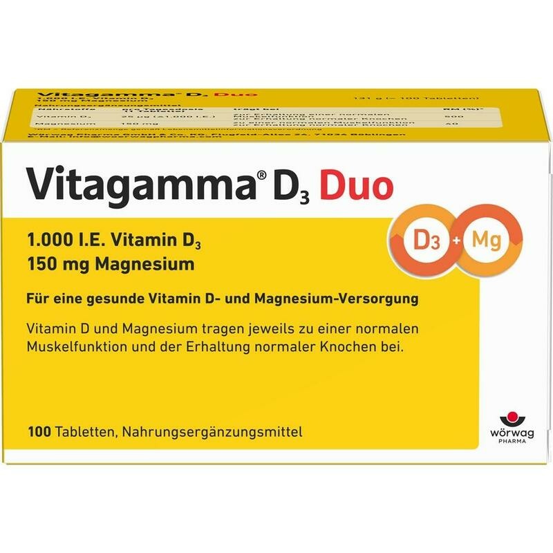 VITAGAMMA D3 Duo 1.000 I.E Vit.D3 150mg Magnes.NEM