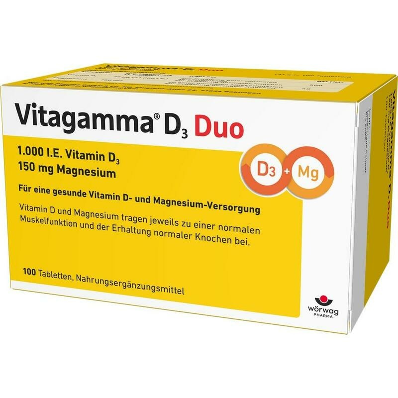VITAGAMMA D3 Duo 1.000 I.E Vit.D3 150mg Magnes.NEM