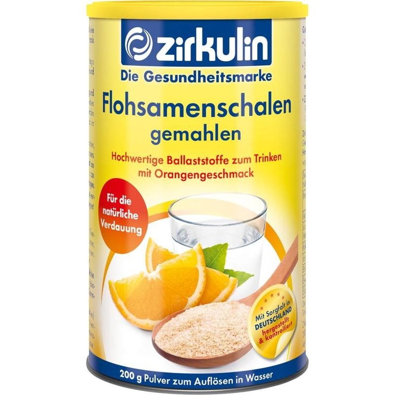 ZIRKULIN Flohsamenschalen gemahlen Pulver
