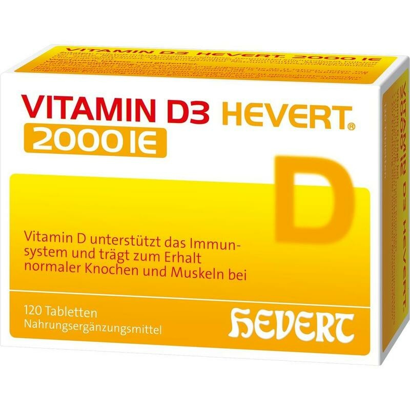 VITAMIN D3 HEVERT 2000 I.E. Tabletten