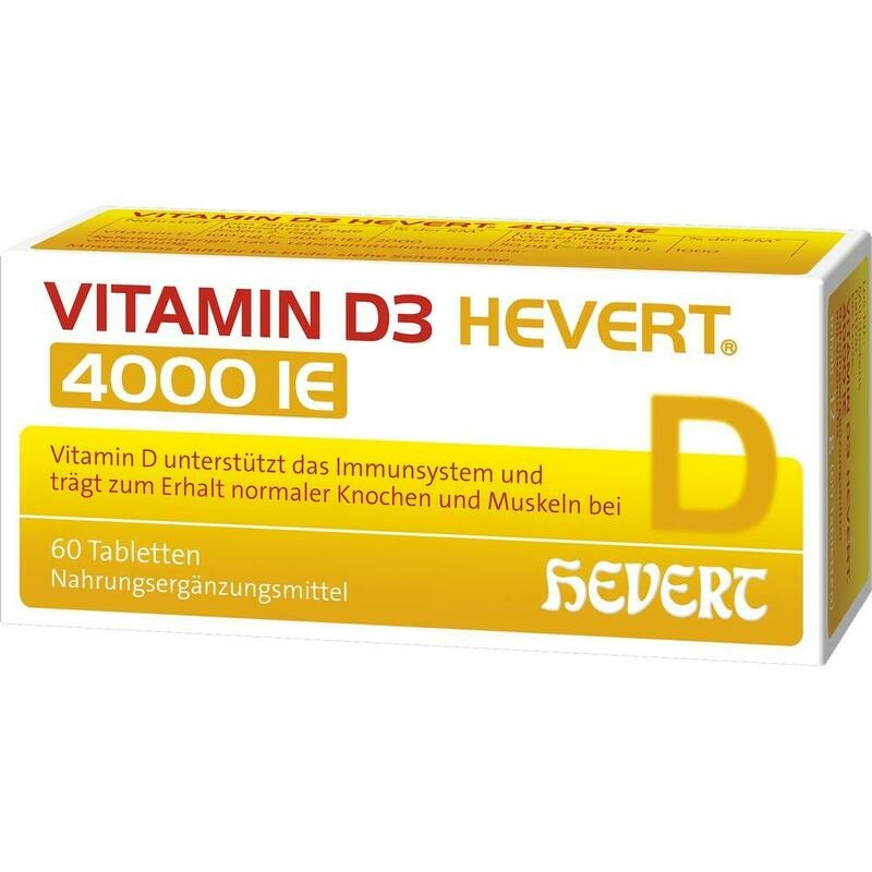 VITAMIN D3 HEVERT 4000 I.E. Tabletten