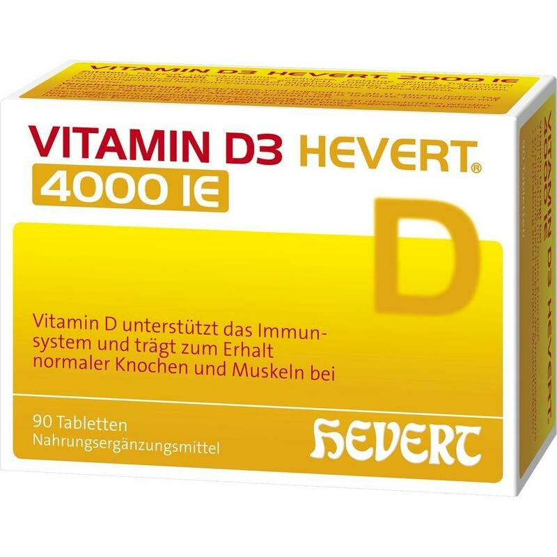 VITAMIN D3 HEVERT 4000 I.E. Tabletten