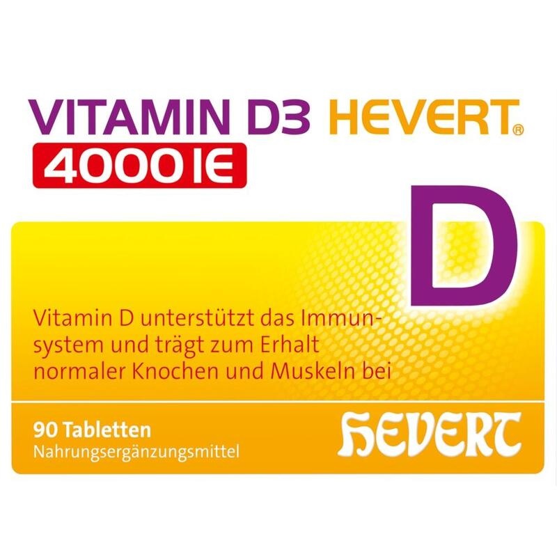 VITAMIN D3 HEVERT 4000 I.E. Tabletten