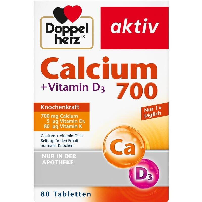 DOPPELHERZ Calcium 700+Vitamin D3 Tabletten
