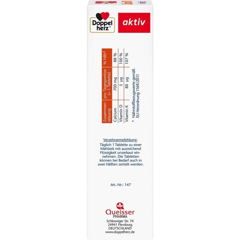 DOPPELHERZ Calcium 700+Vitamin D3 Tabletten