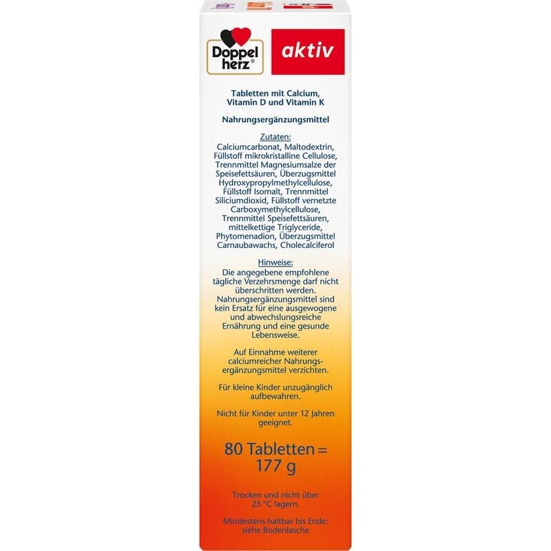 DOPPELHERZ Calcium 700+Vitamin D3 Tabletten