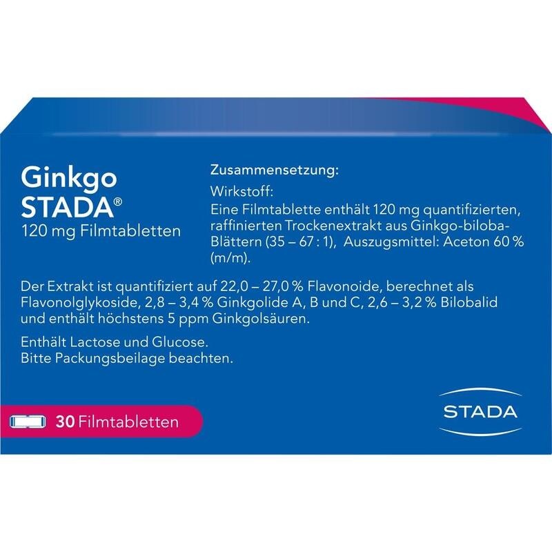 GINKGO STADA 120 mg Filmtabletten