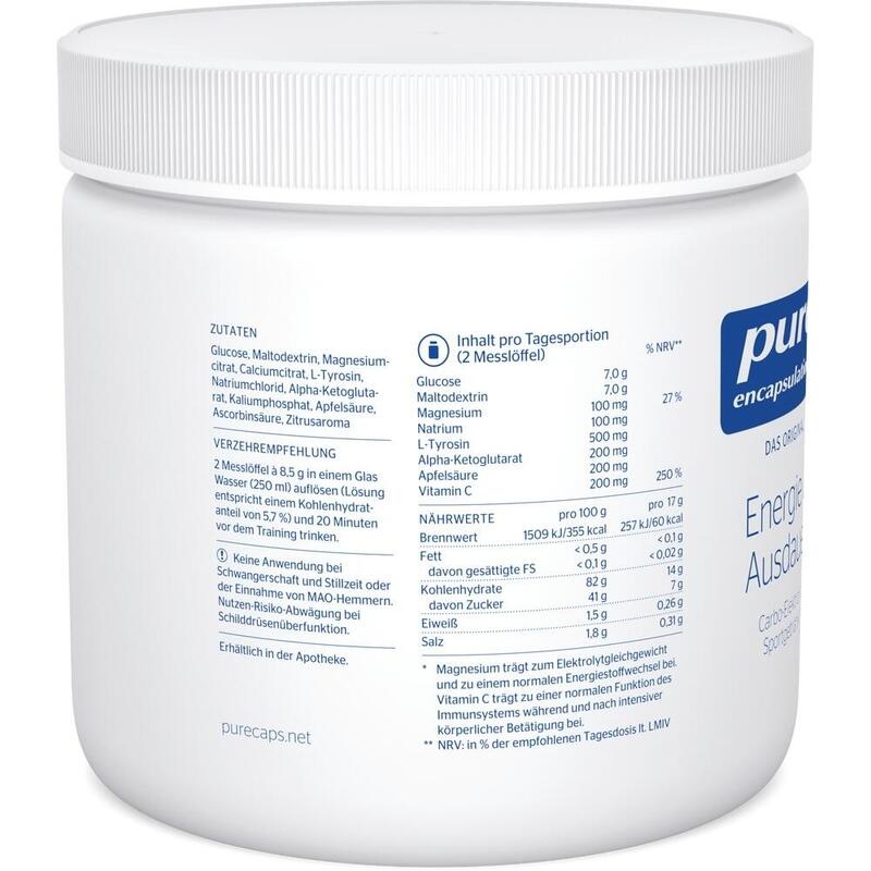 PURE ENCAPSULATIONS Energie & Ausdauer Pulver