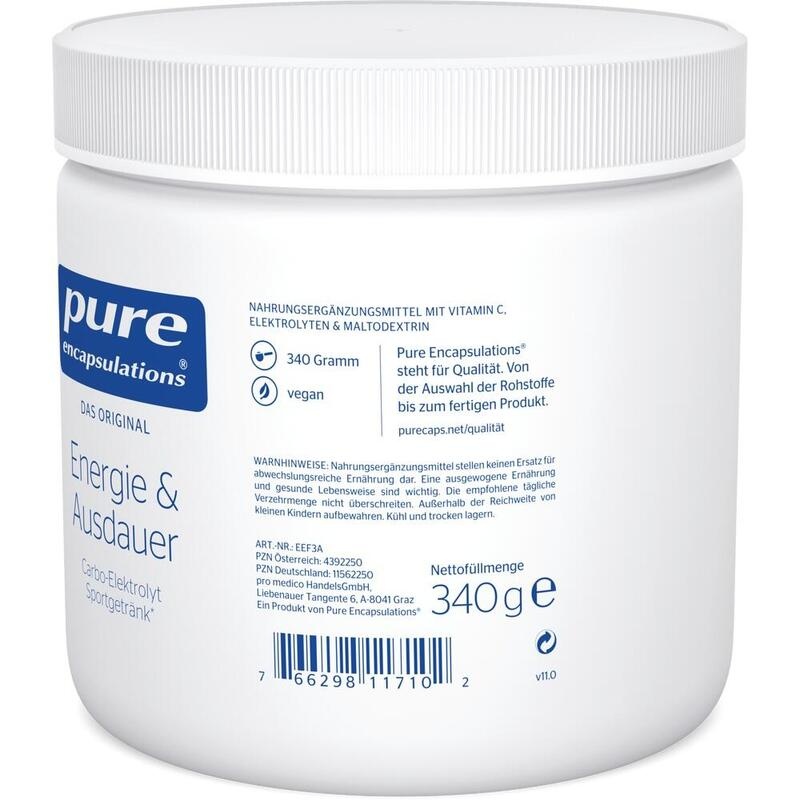 PURE ENCAPSULATIONS Energie & Ausdauer Pulver