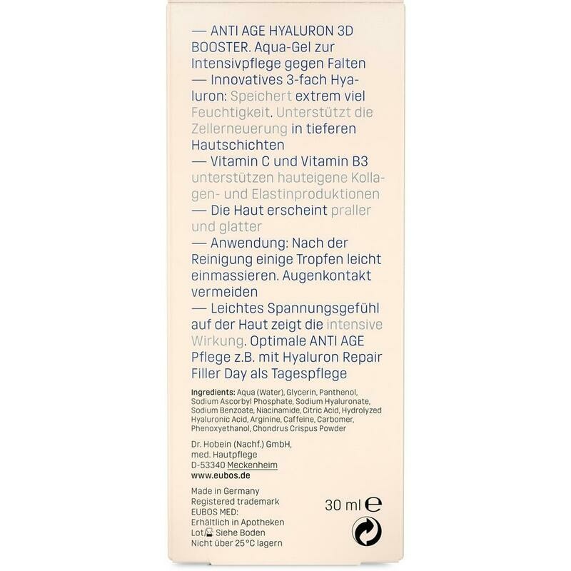 EUBOS ANTI-AGE Hyaluron 3D Booster Gel