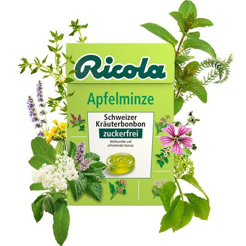 RICOLA o.Z.Box Apfelminze Bonbons