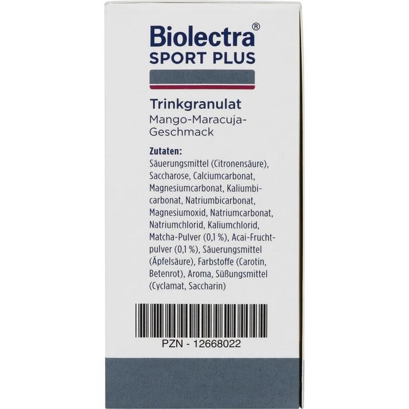 BIOLECTRA Sport Plus Trinkgranulat