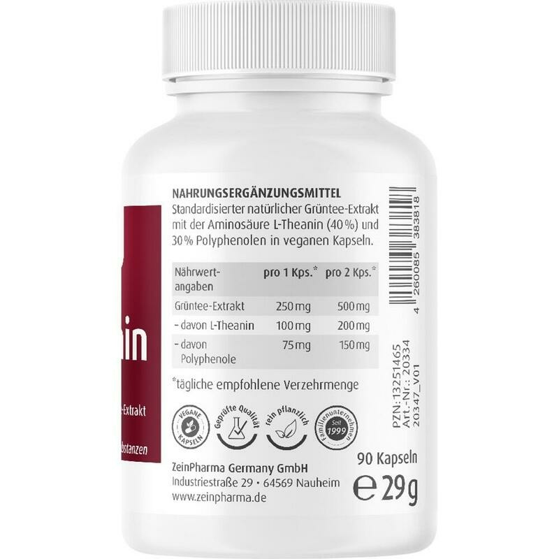 L-THEANIN Natural 250 mg Kapseln ZeinPharma