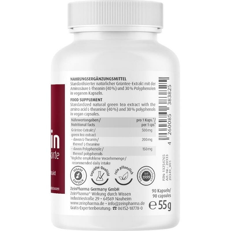 L-THEANIN Natural Forte 500 mg Kapseln ZeinPharma