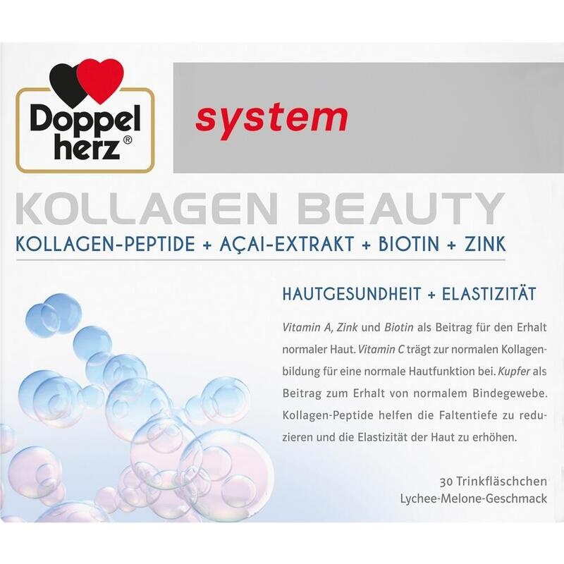 DOPPELHERZ Kollagen Beauty system Trinkfläschchen