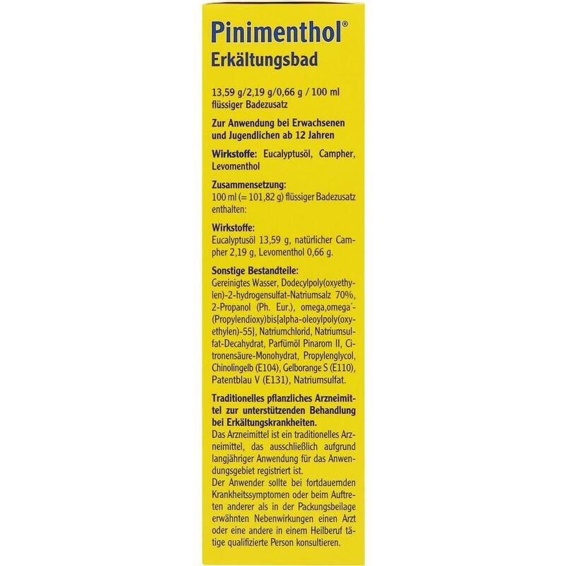 PINIMENTHOL Erkältungsbad ab 12 Jahre