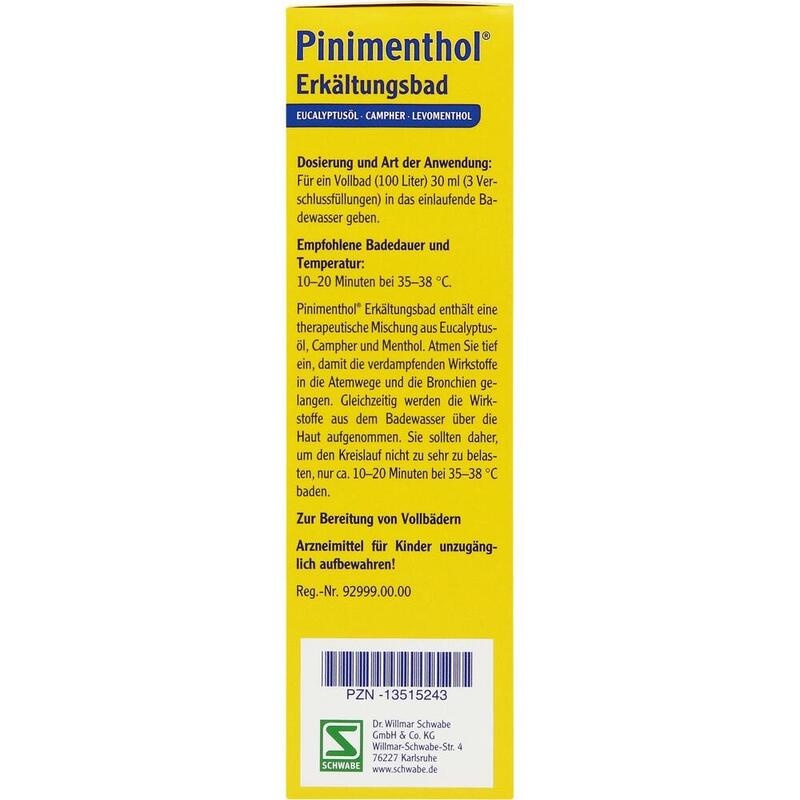 PINIMENTHOL Erkältungsbad ab 12 Jahre