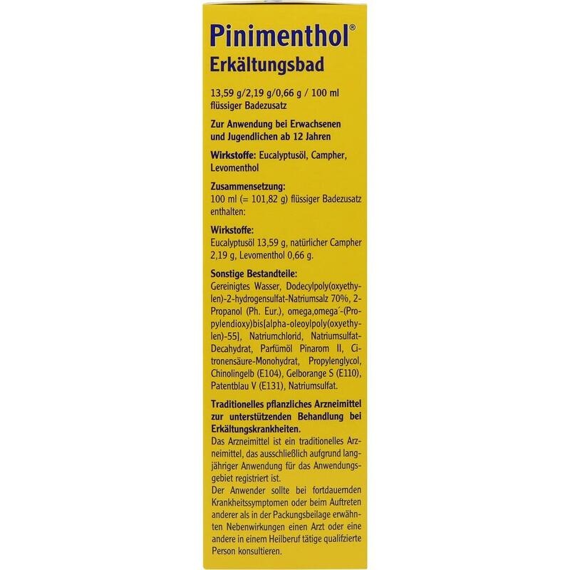 PINIMENTHOL Erkältungsbad ab 12 Jahre
