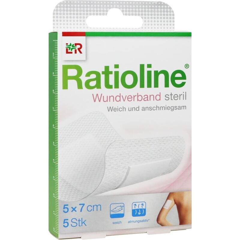 RATIOLINE Wundverband 7x5 cm steril