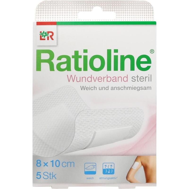 RATIOLINE Wundverband 10x8 cm steril