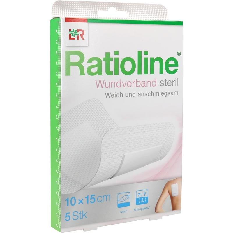 RATIOLINE Wundverband 15x10 cm steril