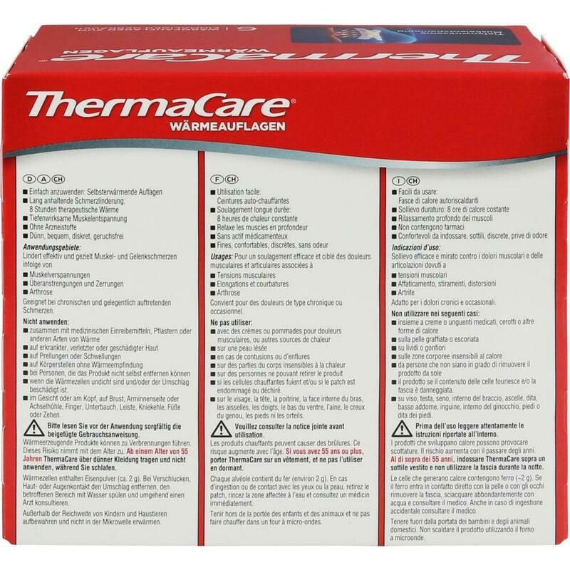 THERMACARE bei punktuellen Schmerzen Wärmeauflagen