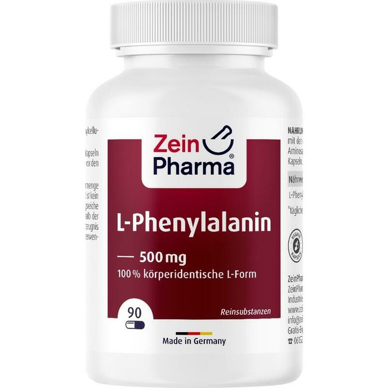 L-PHENYLALANIN 500 mg veg.HPMC Kaps.Zein Pharma