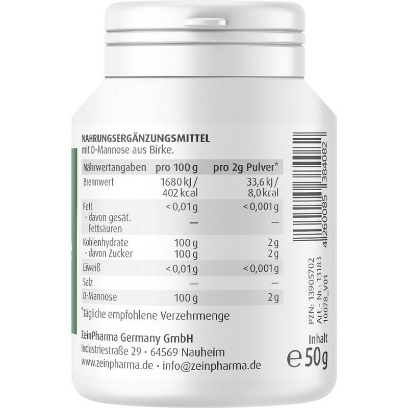 NATURAL D-Mannose aus Birke Pulver ZeinPharma