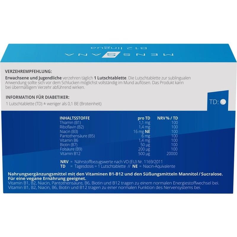 B12 LINGUA MensSana Sublingualtabletten