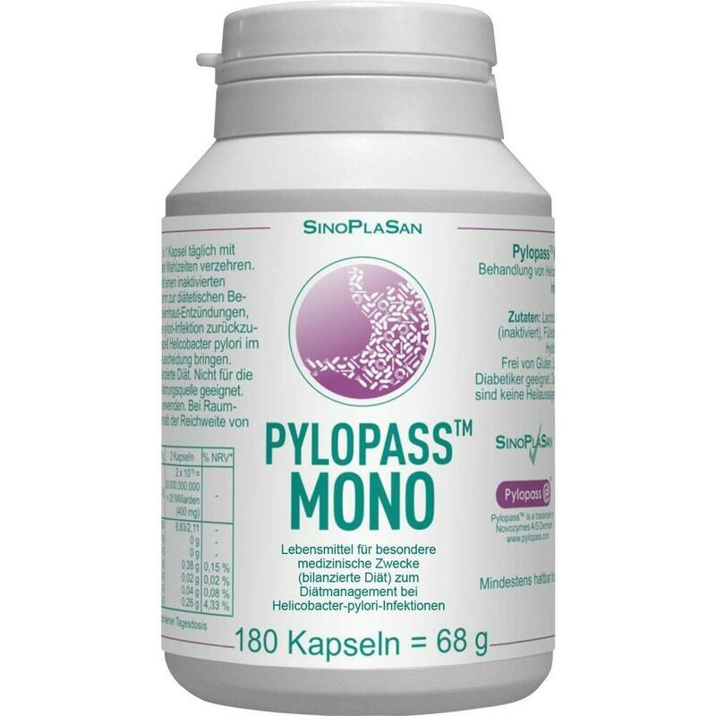 PYLOPASS MONO 200 mg bei Helicobacter pylori Kaps.