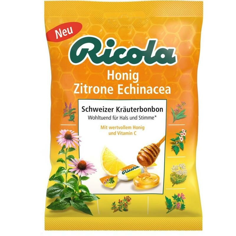 RICOLA m.Z.Beutel Echinacea Honig Zitrone Bonbons