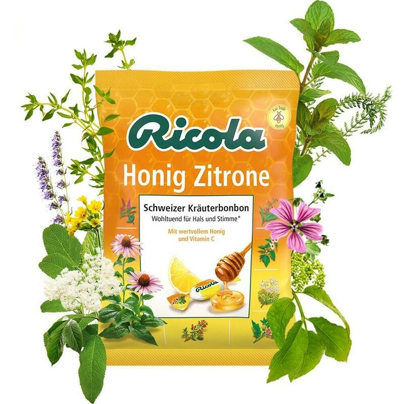 RICOLA m.Z.Beutel Echinacea Honig Zitrone Bonbons