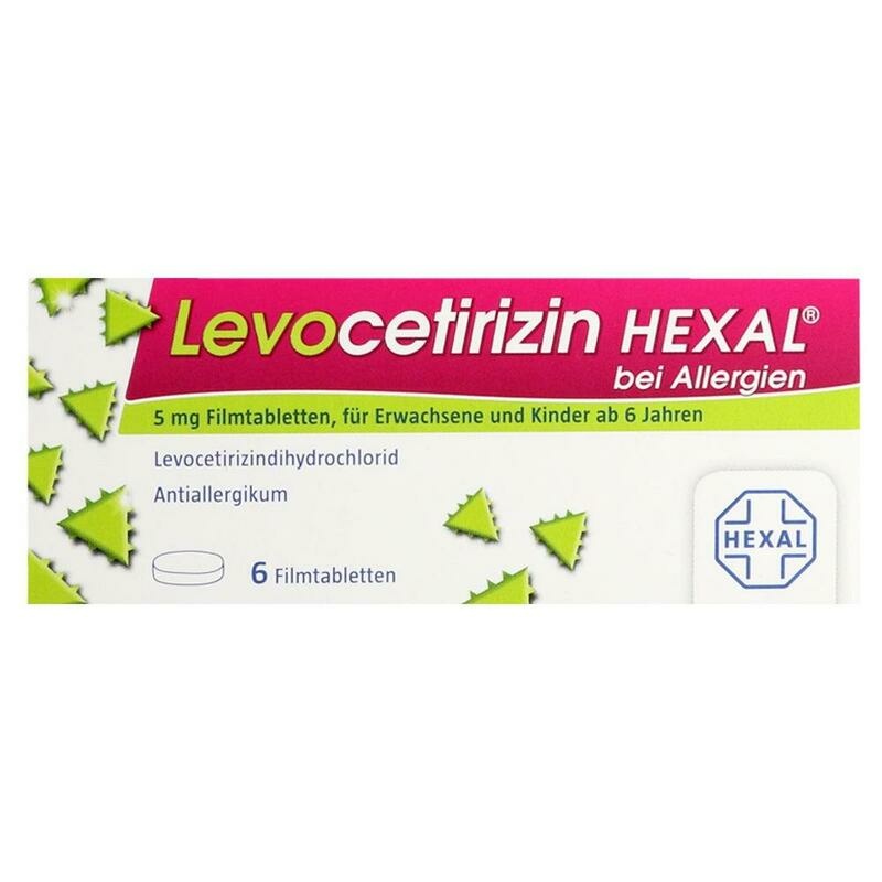 LEVOCETIRIZIN HEXAL bei Allergien 5 mg Filmtabl.