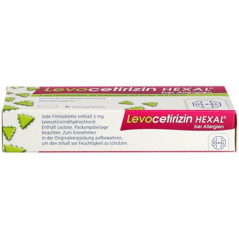 LEVOCETIRIZIN HEXAL bei Allergien 5 mg Filmtabl.