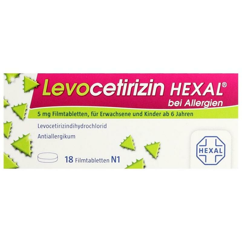 LEVOCETIRIZIN HEXAL bei Allergien 5 mg Filmtabl.
