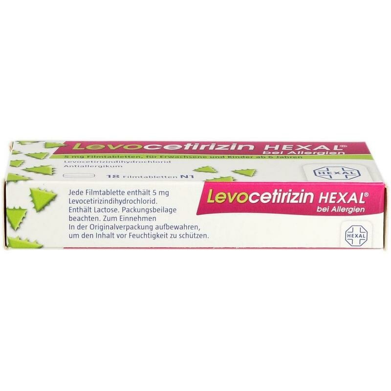 LEVOCETIRIZIN HEXAL bei Allergien 5 mg Filmtabl.