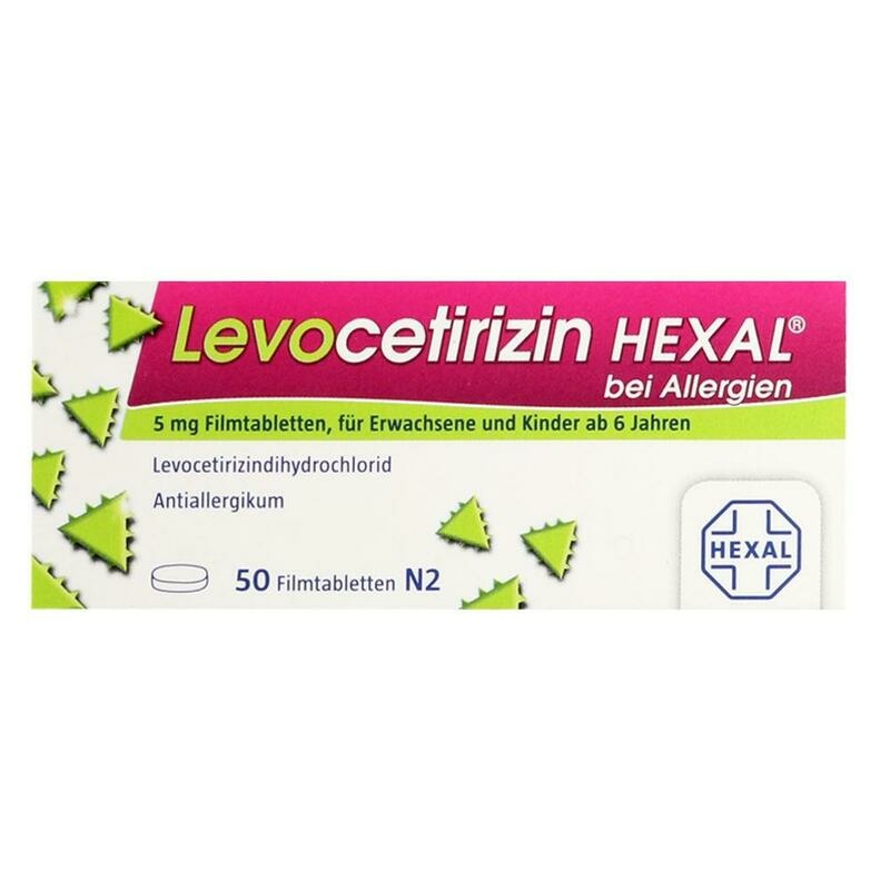 LEVOCETIRIZIN HEXAL bei Allergien 5 mg Filmtabl.