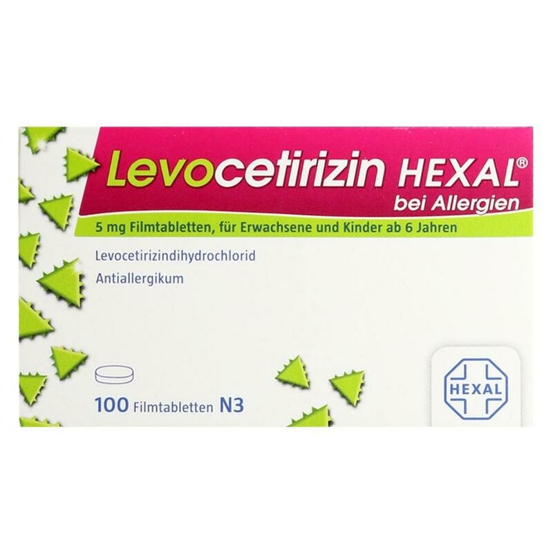 LEVOCETIRIZIN HEXAL bei Allergien 5 mg Filmtabl.