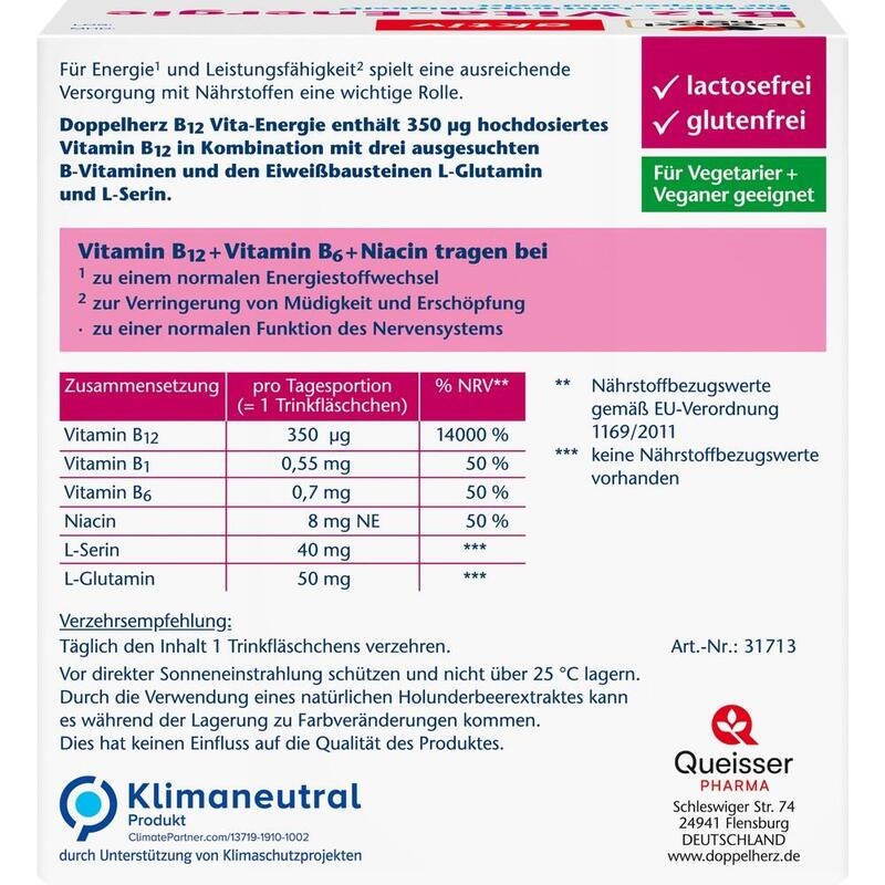 DOPPELHERZ B12 Vita-Energie Trinkampullen