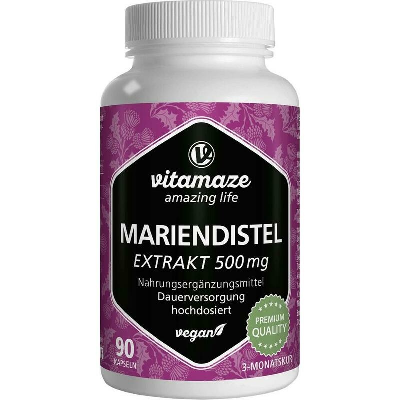 MARIENDISTEL 500 mg Extrakt hochdosiert vegan Kps.