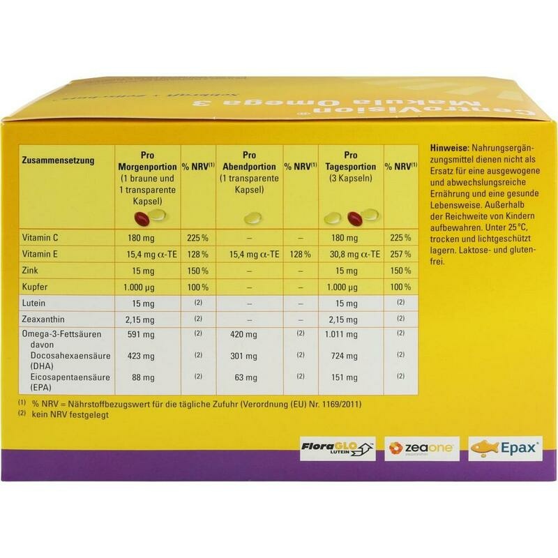 CENTROVISION Makula Omega-3 Kapseln