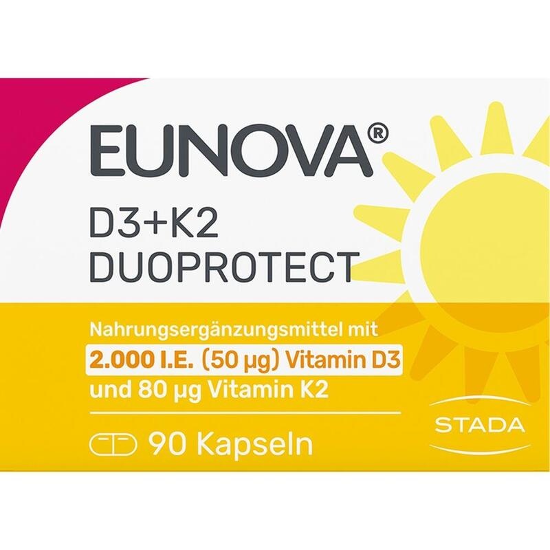 EUNOVA DuoProtect D3+K2 2000 I.E./80 μg Kaps.Kombi