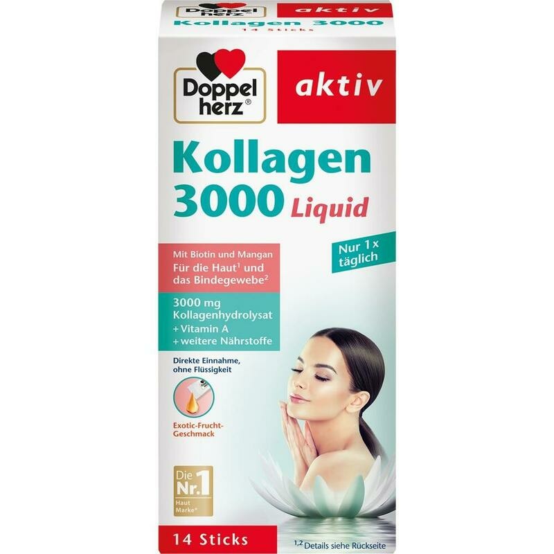 DOPPELHERZ Kollagen 3000 Liquid Sticks