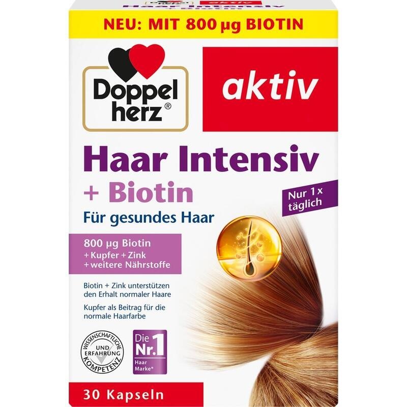 DOPPELHERZ Haar Intensiv+Biotin Kapseln