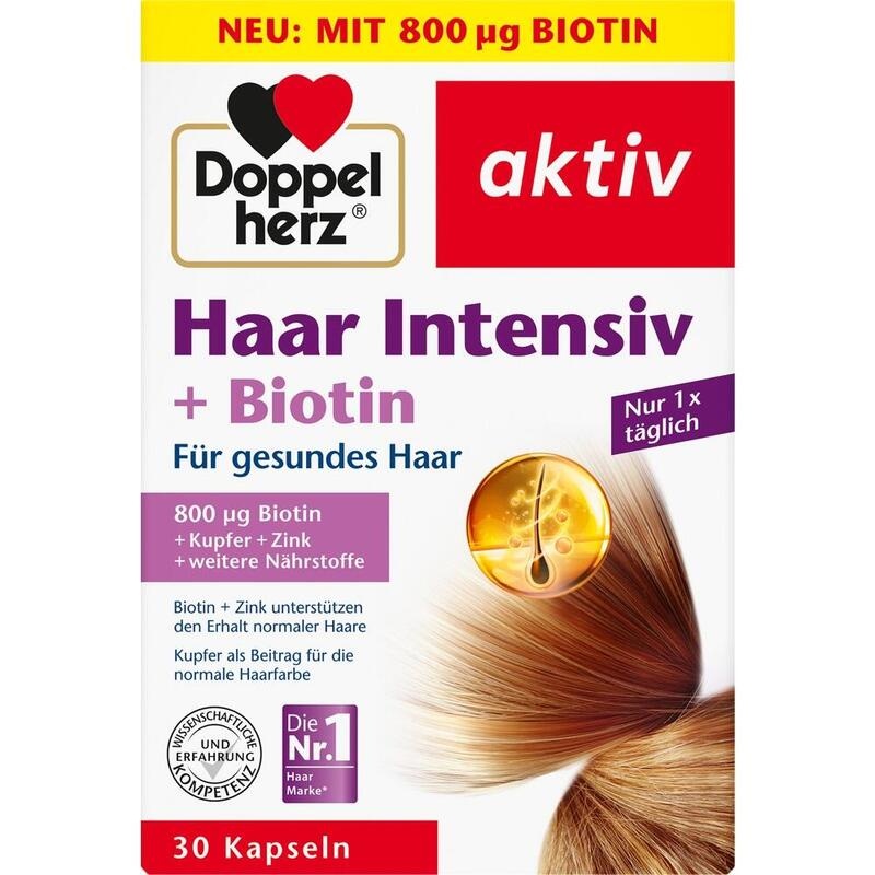 DOPPELHERZ Haar Intensiv+Biotin Kapseln
